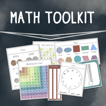 Preview of Math Toolkit / Toolbox / K-3rd / Reference (Cheat) Sheets / Mini Anchor Charts