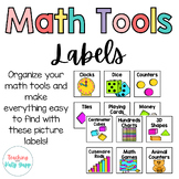 Math Tools Labels | Math Manipulatives Labels