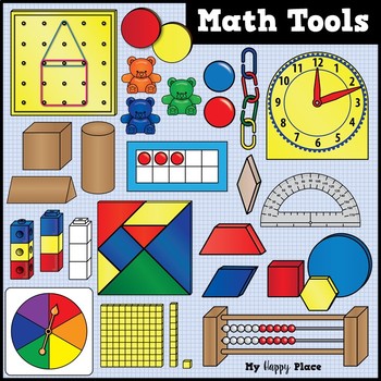 Preview of Math Tools and Manipulatives Clip Art - Huge Set!