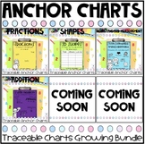 Math Traceable Anchor Charts Growing Bundle