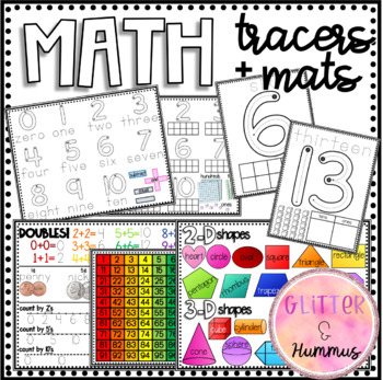 Preview of Math Tracers and Mats - Morning Work Binder Activities