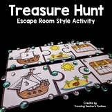 Math Treasure Hunt Escape Room Style Activity with 2D Shap