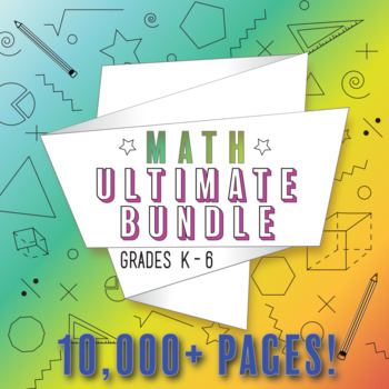 Preview of Elementary Math Curriculum K-6 Bundle ⭐ ALL Common Core Standards ⭐ Grades K-6