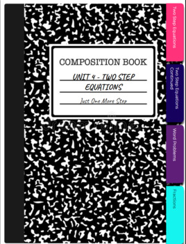 Preview of Math - Unit 4 - Two Step Equations - Digital Notebook - Student Copy