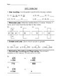 Math Unit Test: Ordering, Comparing, Expanded, Standard, a