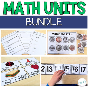 Preview of Math Units For Special Education BUNDLE (Leveled & Hands On Math Units)