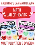 Math Valentine's Day Activity/Craft, Multiplication & Divi