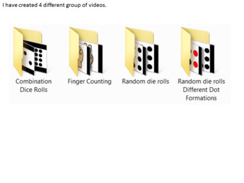 Preview of Math Videos for Google Slides (random die, combination dice, finger counting