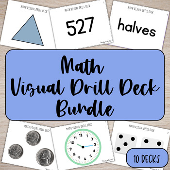 Preview of Math Visual Drill Deck OG Bundle