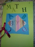 Math Vocabulary ABC Booklet; End of Year Activity