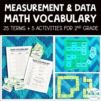 Math Vocabulary Activities for 2nd Grade - COMPLETE BUNDLE | TpT