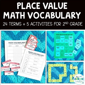 Preview of Math Vocabulary Activities for 2nd Grade - Place Value