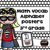 Math Vocabulary Alphabet 3rd Grade Polkadot