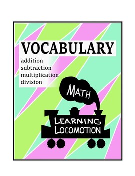 Preview of Math Vocabulary Anchor Chart