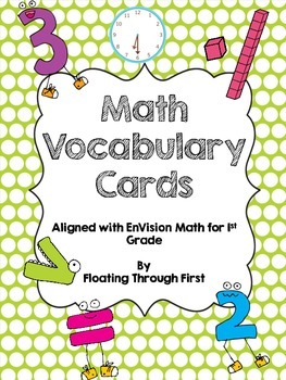 Preview of Math Vocabulary Cards