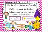 Math Vocabulary Cards