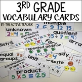 Math Vocabulary Cards - 3rd Grade