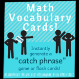 Math Vocabulary Cards