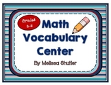 Math Vocabulary Center- Making Words Fun