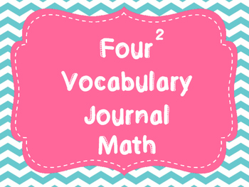 Preview of Math Vocabulary Four Square