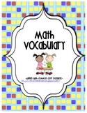 Math Vocabulary Journal Graphic Organizers