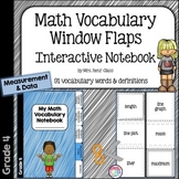 Math Vocabulary Measurement & Data Grade 4 Flaps Interacti