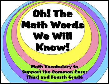 Preview of Math Vocabulary Mega Pack