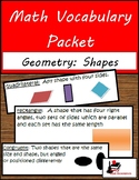 Math Vocabulary Unit - Geometry: Shapes