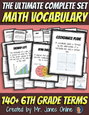Math Word Wall Vocabulary Posters: Grade 6 - the Ultimate 