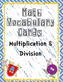 Math Vocabulary Posters - Multiplication & Division