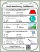 math vocabulary activity worksheets 4th grade by ricks