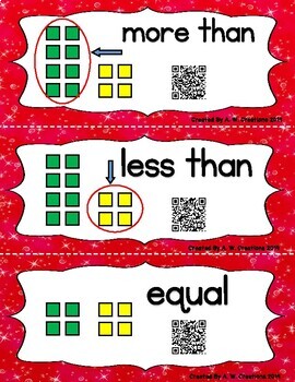 Preview of Math Vocabulary QR Code Cards - Kindergarten to 5th Grade **BUNDLE**