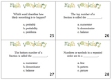 Math Vocabulary Task Cards