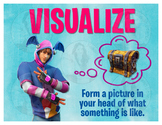 Math Vocabulary Terms & Definitions Fun FORTNITE Themed Po