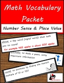 Math Vocabulary Unit - Number Sense and Place Value