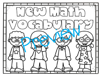 Preview of Math Vocabulary Word Wall (Editable!)