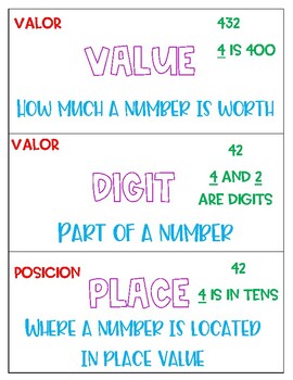 Preview of Math Vocabulary Word Wall (Bilingual)