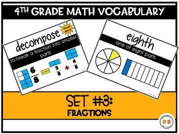 4th Grade Addition & Subtraction Word Wall Vocabulary Bunting