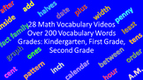 200+ Math Instructional Vocabulary Words - Grades K - 2 (2
