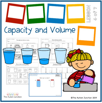 math volume and capacity 1st grade by the autism junction tpt
