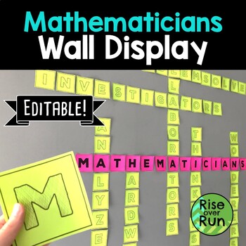 Preview of Math Classroom Wall Display