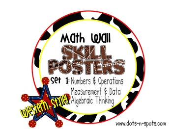 Preview of Math Wall Posters: Set 1 {Western Style}
