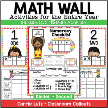 Preview of Math Focus Wall - First Grade Number Sense Activities | Place Value to 120