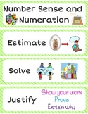 Math Word Wall Labels - Numeration (Addition, Subtraction,