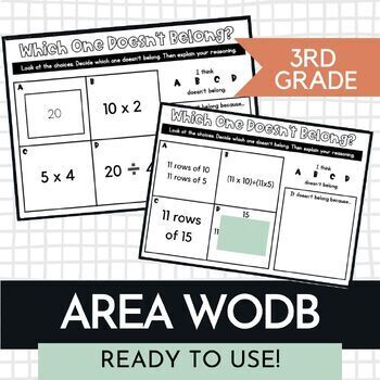 Preview of Math Warm Up Area WODB