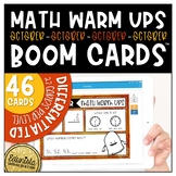 Math Warm Up October Boom Cards™ Digital Task Cards | Addi