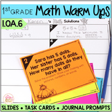 Math Task Cards • Math Warm Ups- 1.OA.C.6 | Addition & Sub