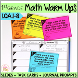 Math Task Cards • Math Warm Ups BUNDLE:  Operations & Alge