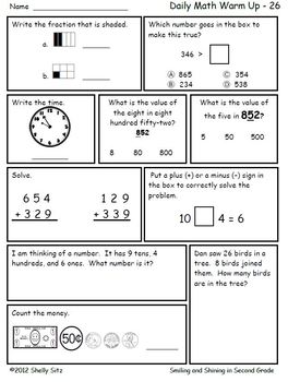 Math Warm-Ups Bundle by Shelly Sitz | TPT