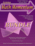 Spiral Review Math Warm-Ups Bundle: Bell Ringers Mixed Top